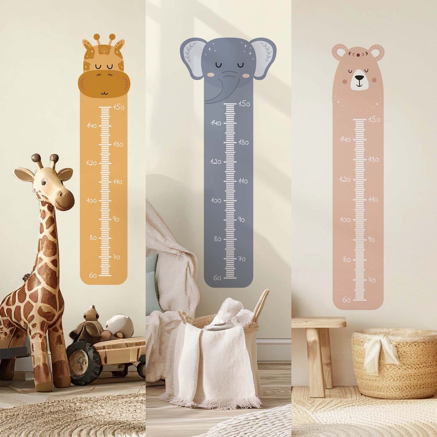Cute Animals Height Charts