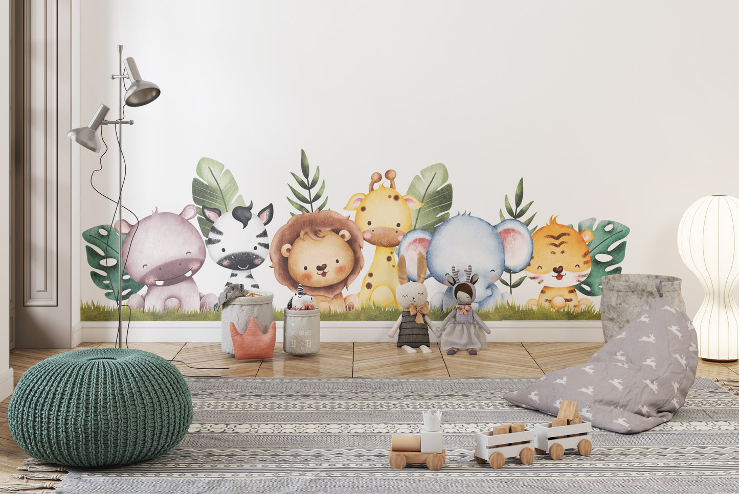 Süße Baby-Safari-Tiere