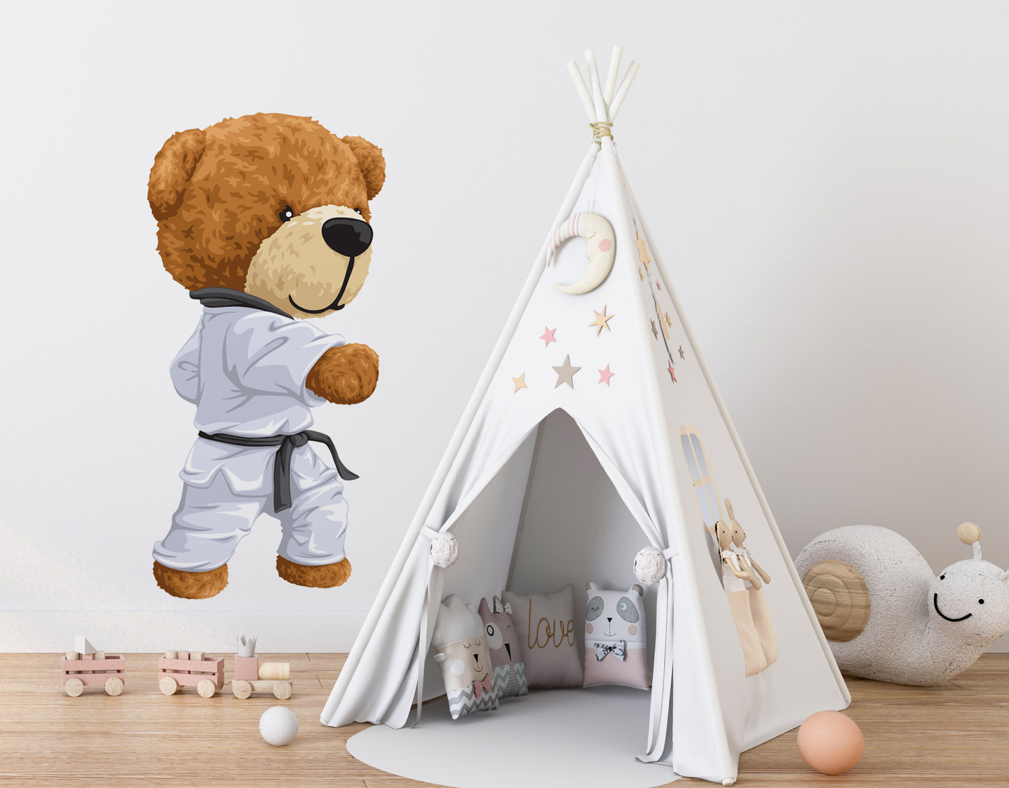 Osos de peluche de artistas marciales
