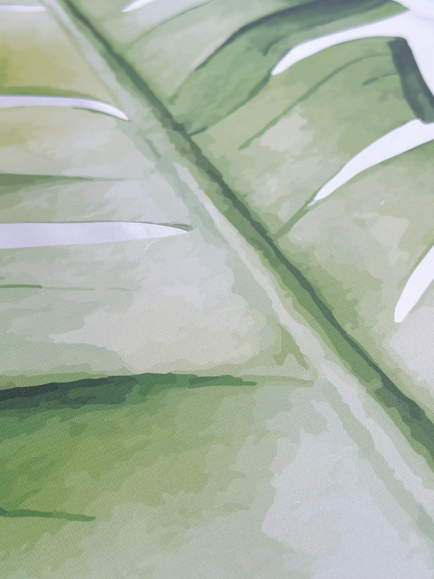 Set van grote bananenbladeren