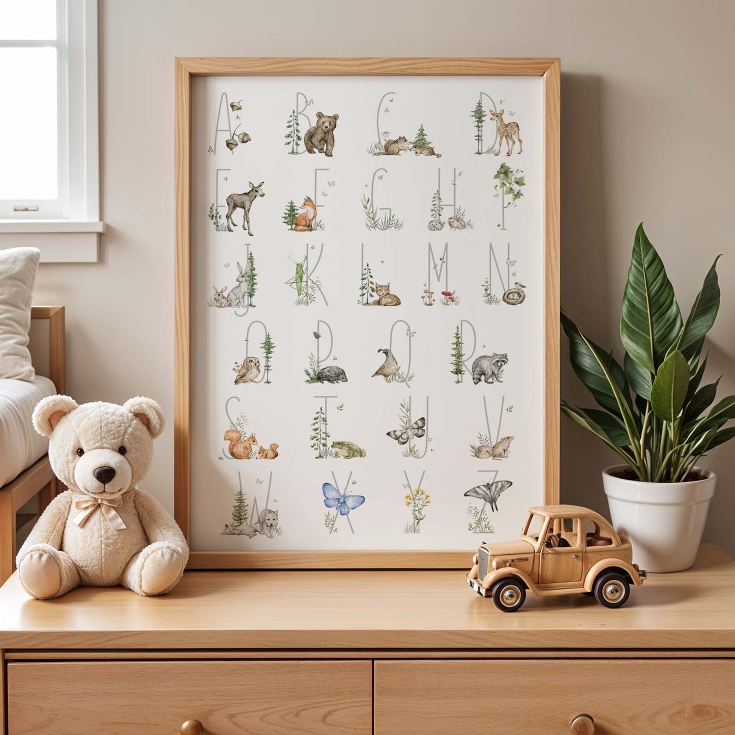 Nature Alphabet Poster