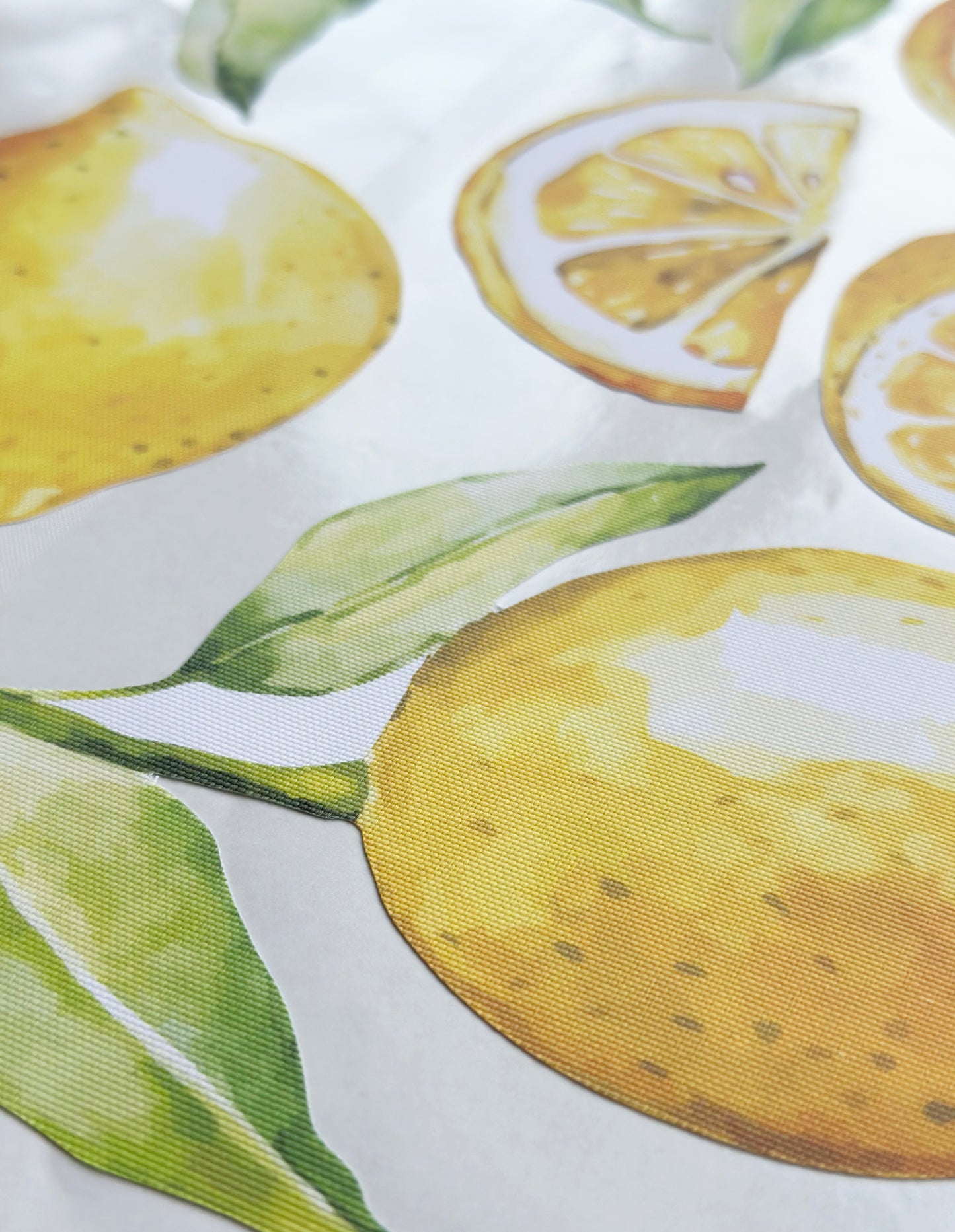 Set de limones — adhesivo mural de acuarela para guardería
