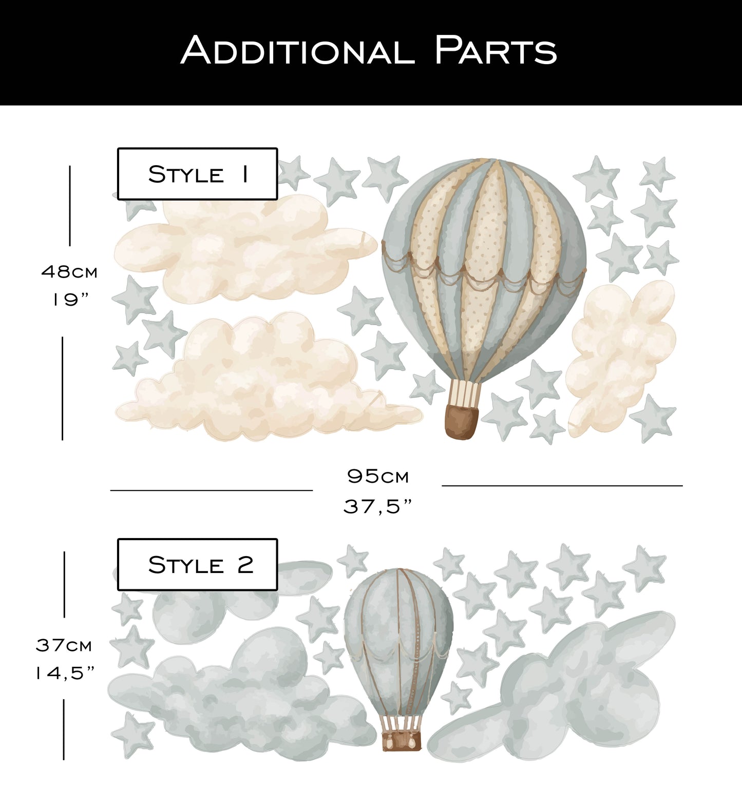 Boho Whales additional parts