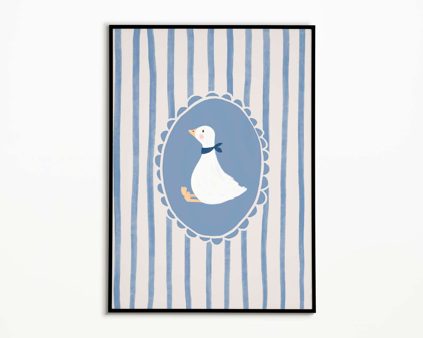 Blue Vintage Goose Poster Set