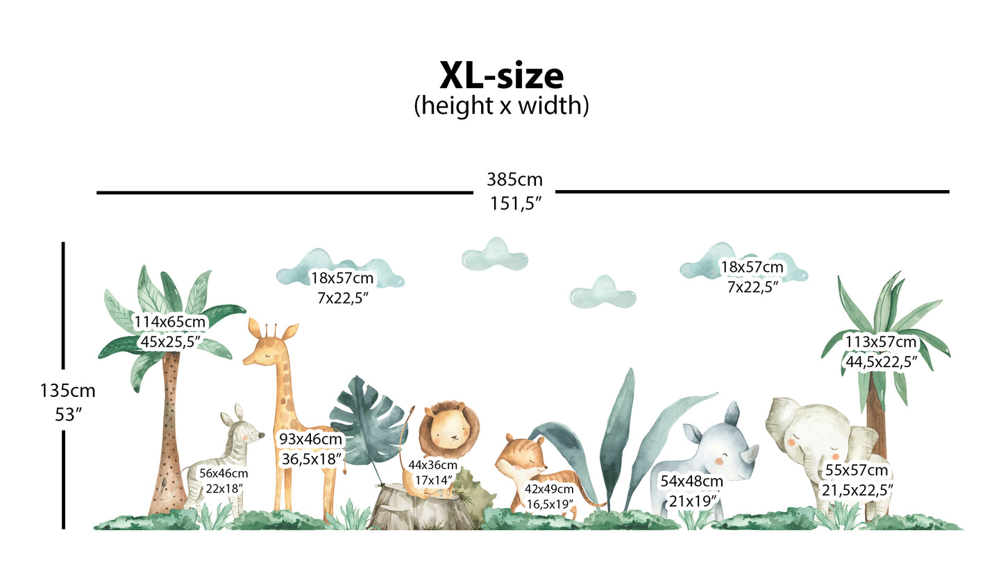 Cute Safari Savanna Animals