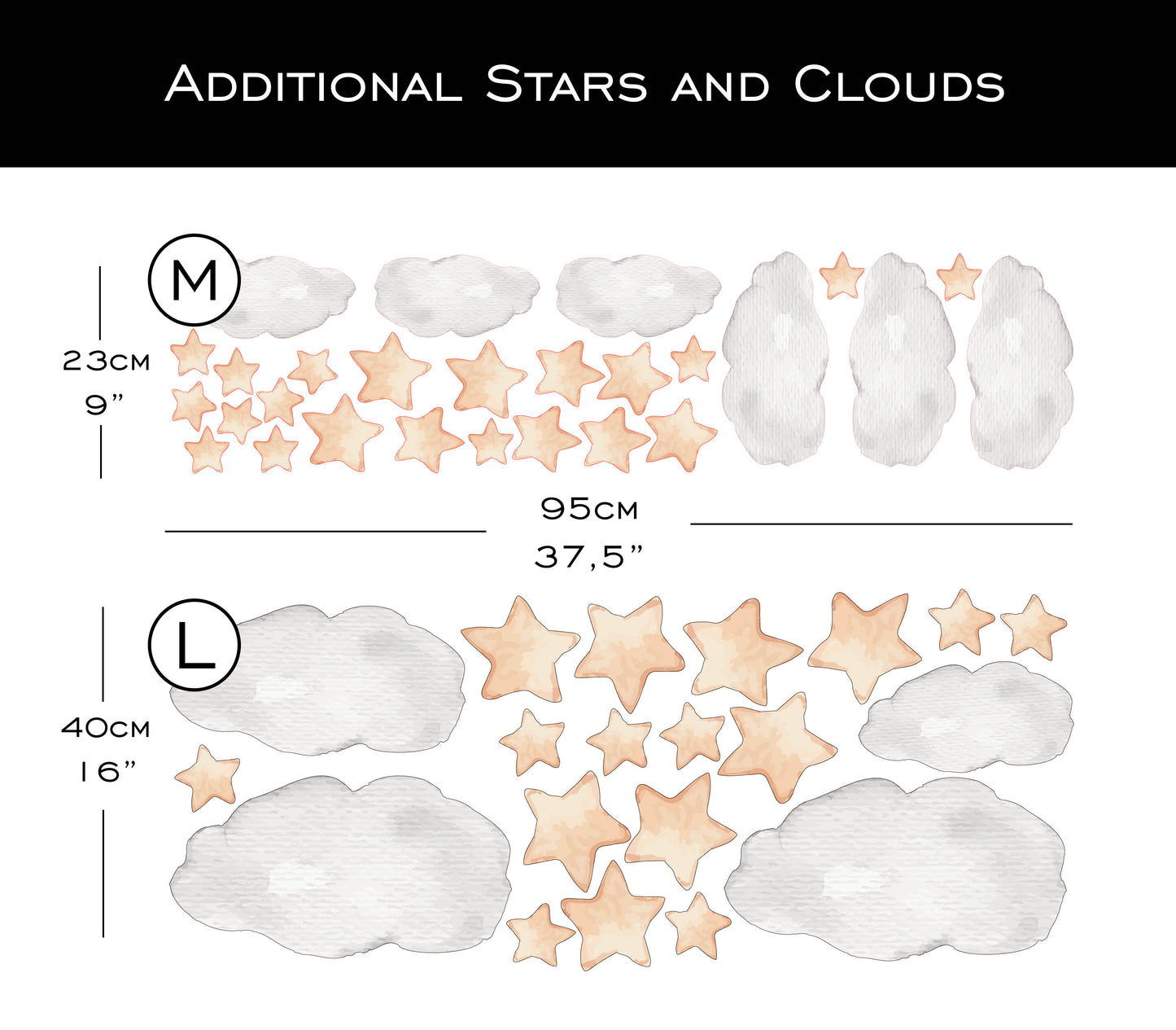 Additional stars and clouds