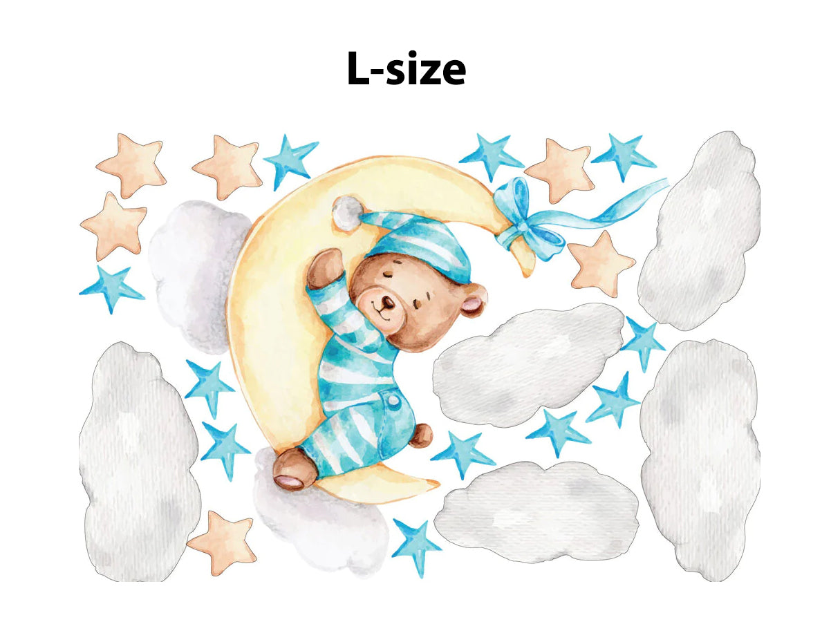 Orso Teddy Blu sulla Luna