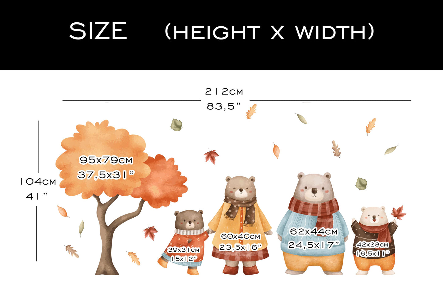 Autumn Bear Family