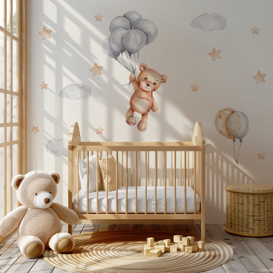 Teddy Bear with Balloons