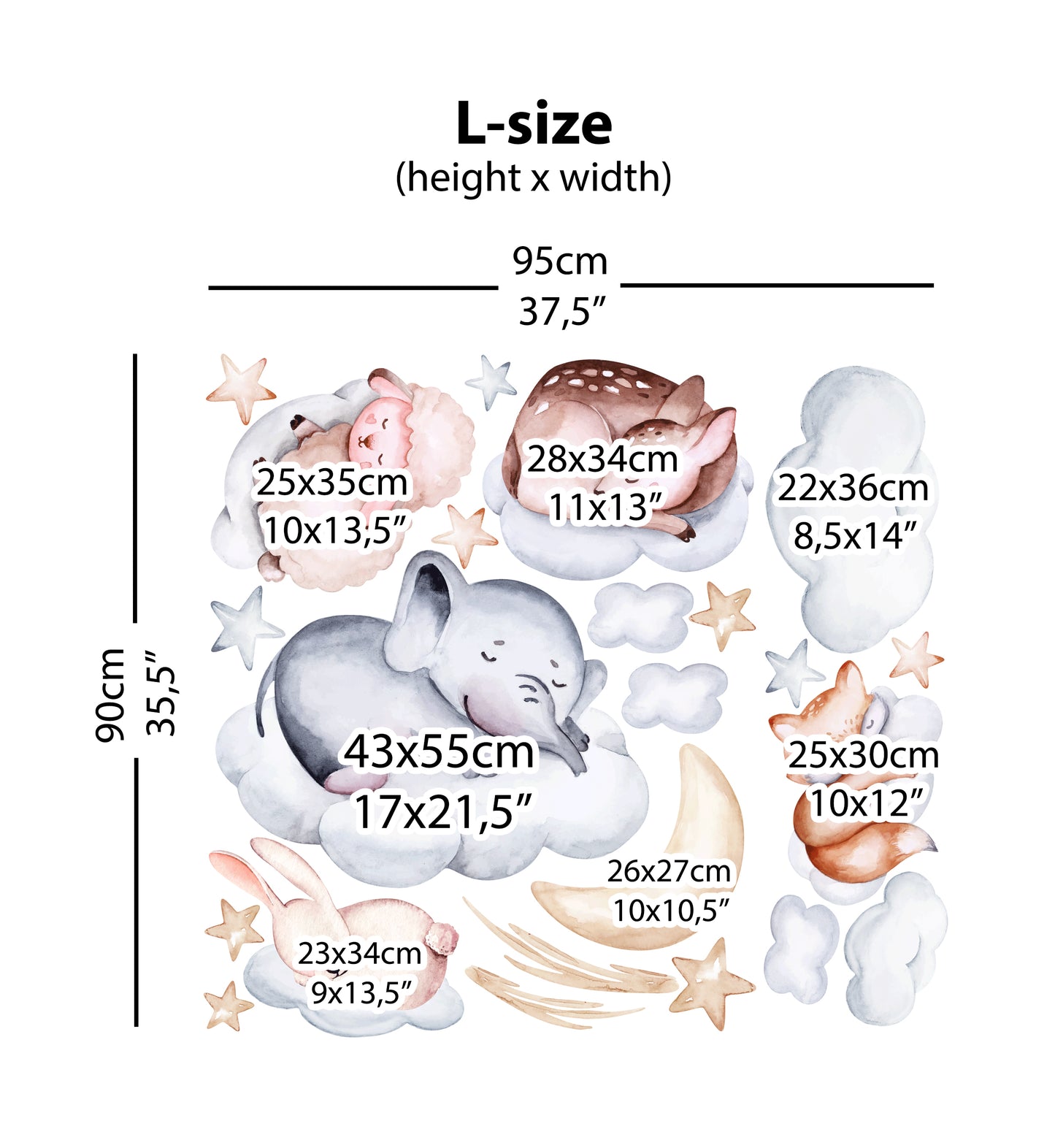 Cute Animals in the Clouds