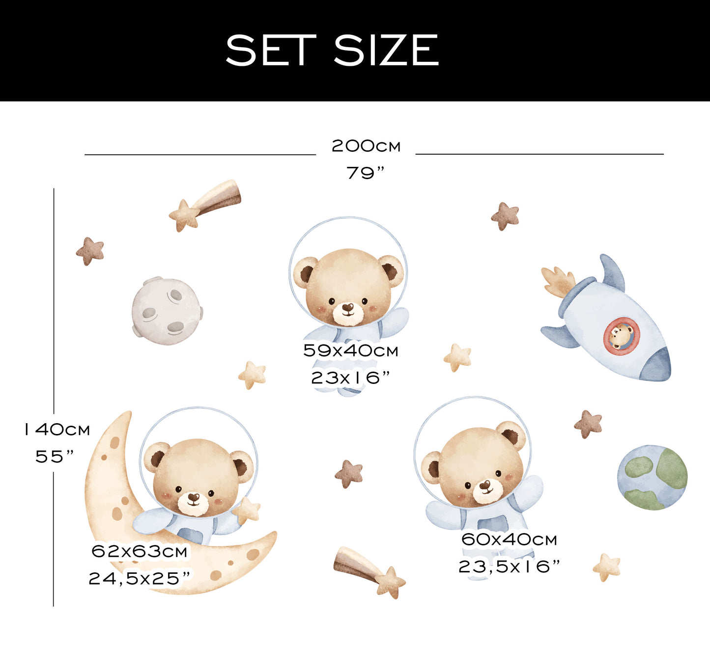 Orsi al chiaro di luna