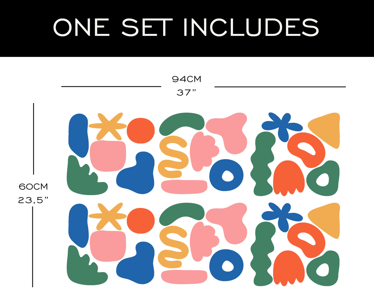 Farbenfrohe abstrakte Formen