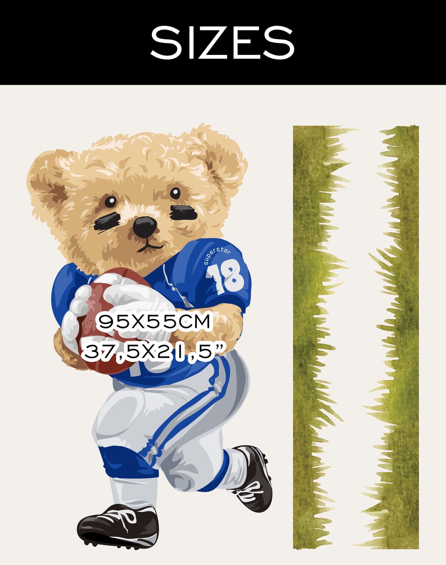 Teddy Bear American Football Player