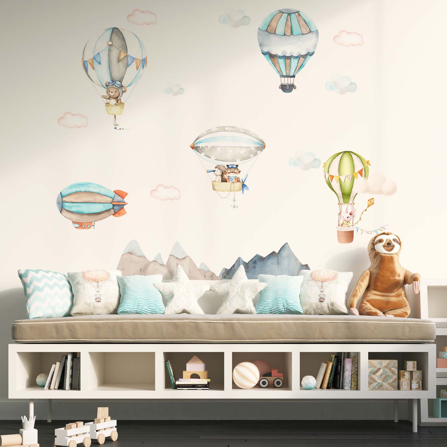 Animals in Hot Air Balloons