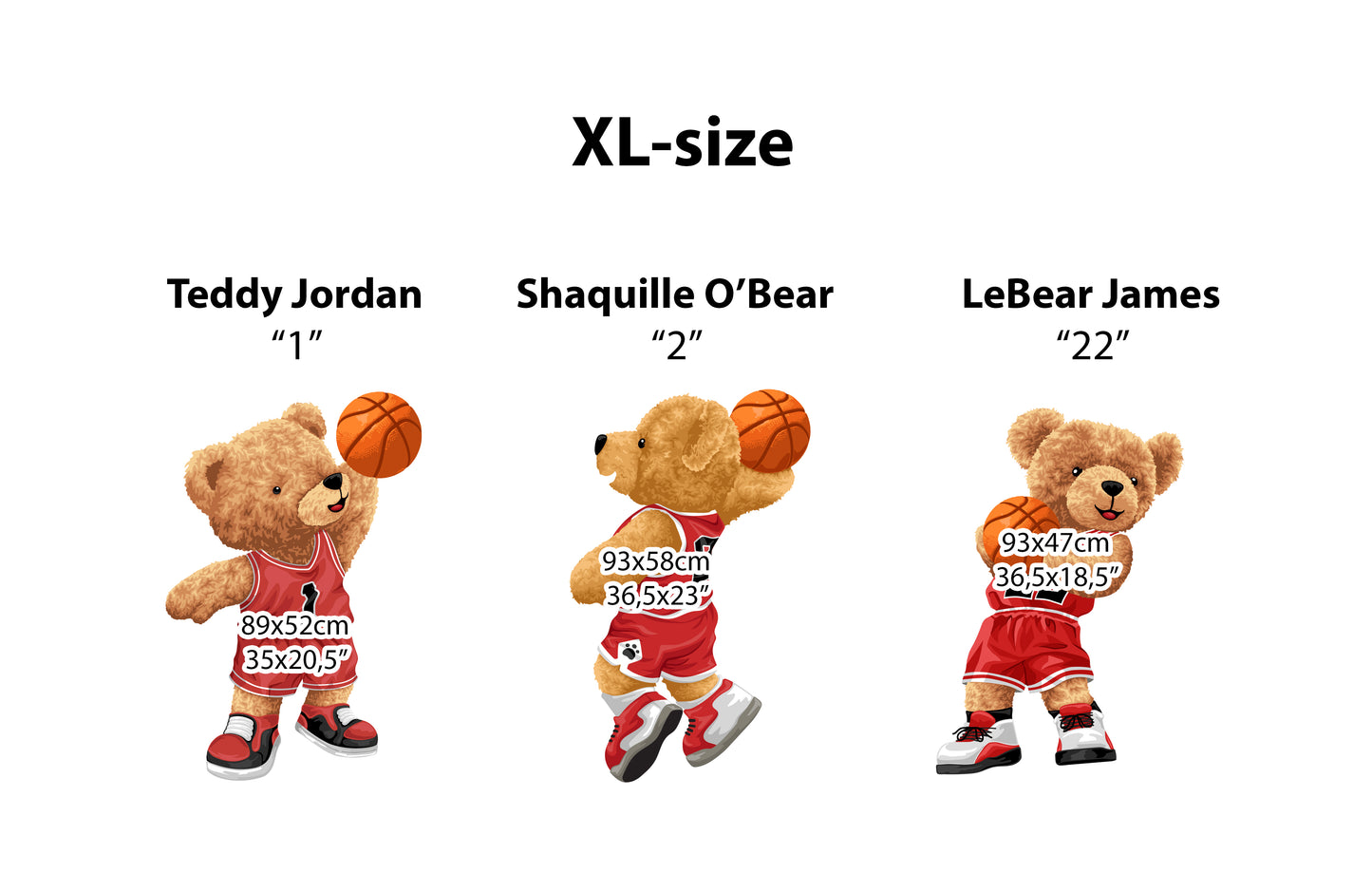 Red Teddy Bear Basketball Team