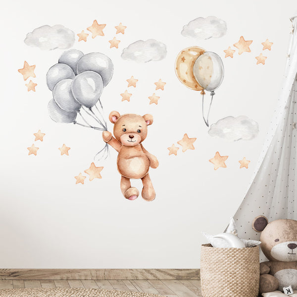 Teddy bear wall stickers shop