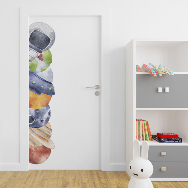 Peeking Space Wall Stickers | NulaLunaCrafts