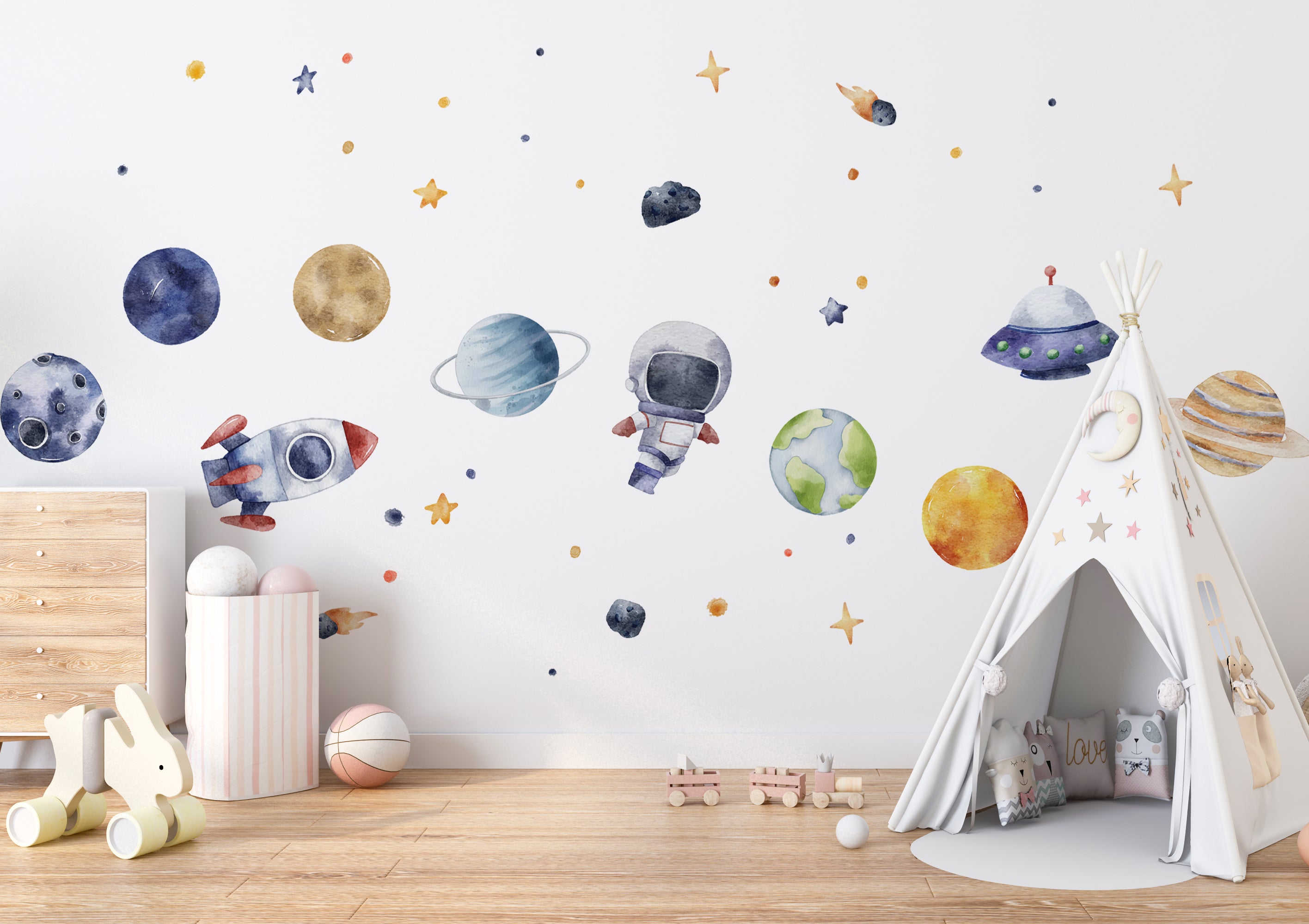 Space on sale wall decals