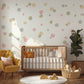 Pois — Sticker mural aquarelle pour chambre d'enfant
