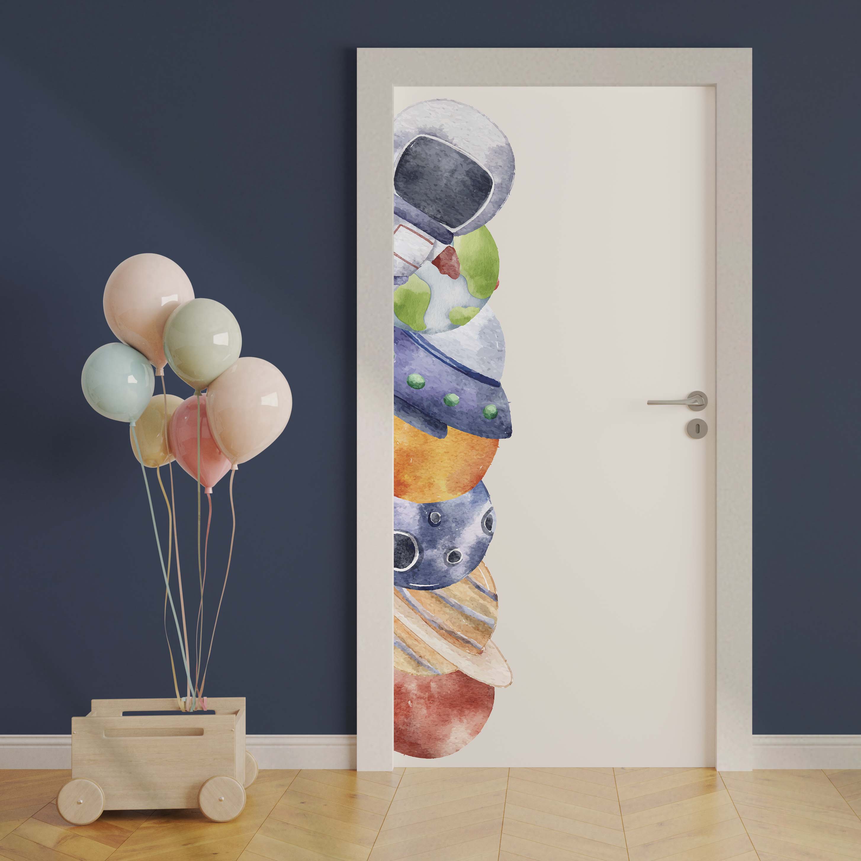 Peeking Space Wall Stickers | NulaLunaCrafts