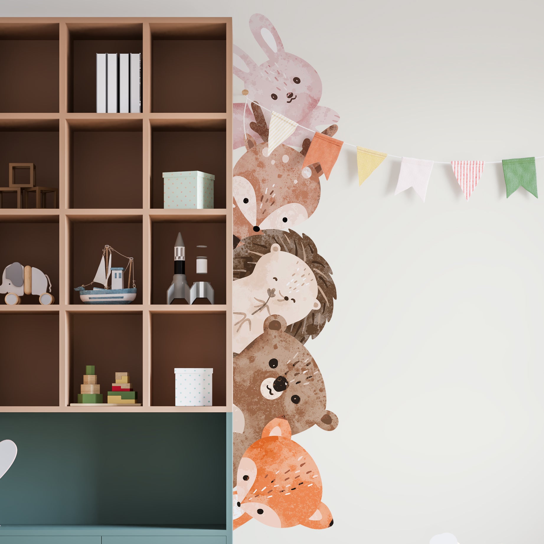 Misura Altezza Bambino Metro Da Parete Per Bambini Animali Della Foresta - Adesivo 50-150cm, PVC, Decorazione Cameretta Metro Da Muro Bambini - Foto 10