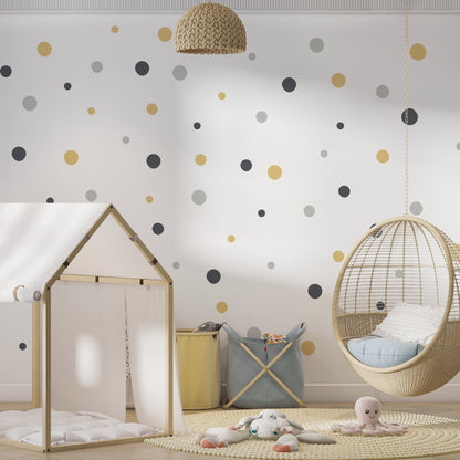 Polka Dots — Watercolor Nursery Wall Decal