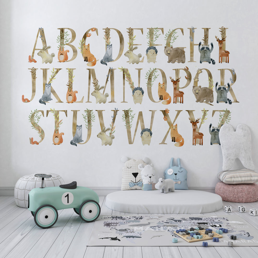 Letters with Forest Animals | NulaLunaCrafts