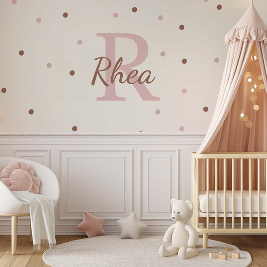 Benutzerdefinierter Name mit Polka Dots