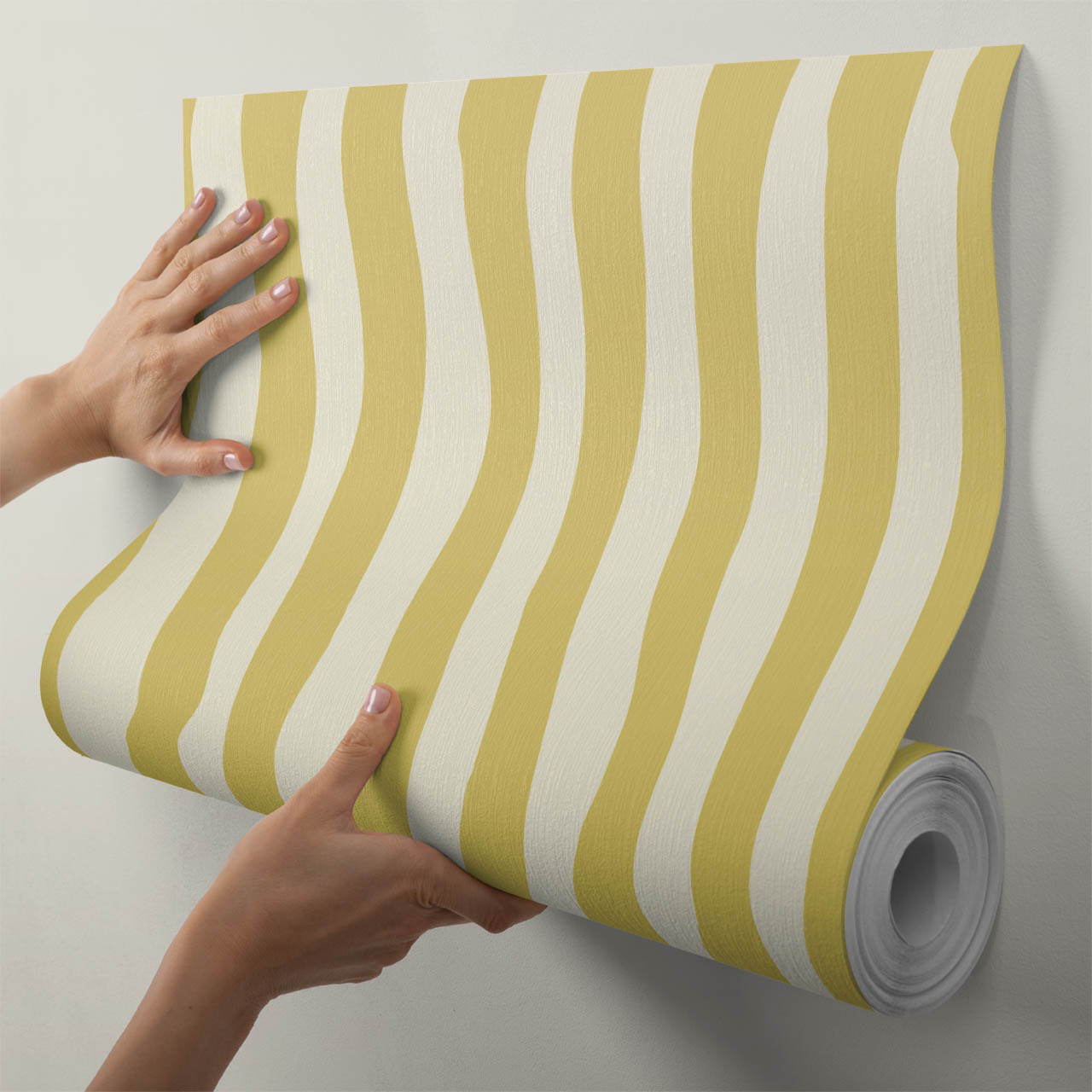 Rayures bleues fantaisistes — Papier peint pour chambre d'enfant