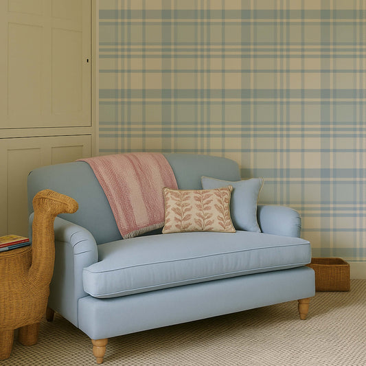 Soft Blue Tartan