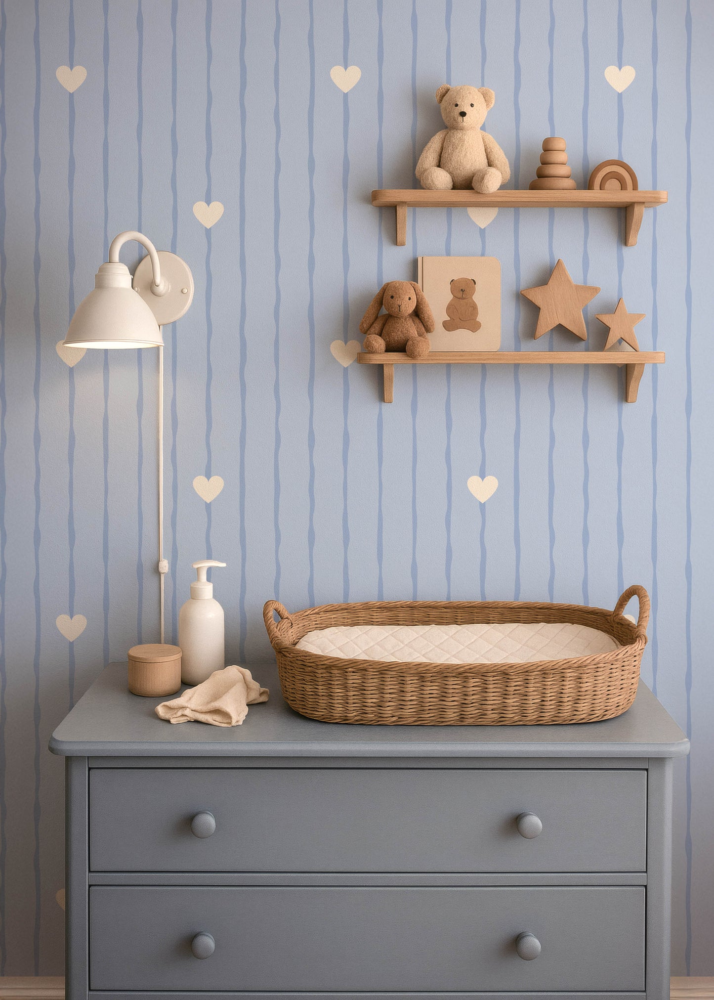 Righe blu irregolari