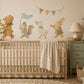 Animaux pastel en ballons — Sticker mural pour chambre d'enfant