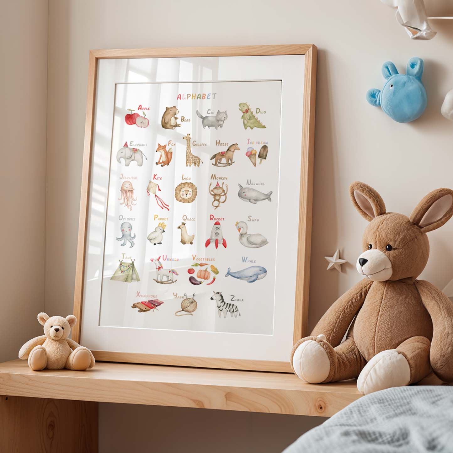 Watercolor Alphabet Poster