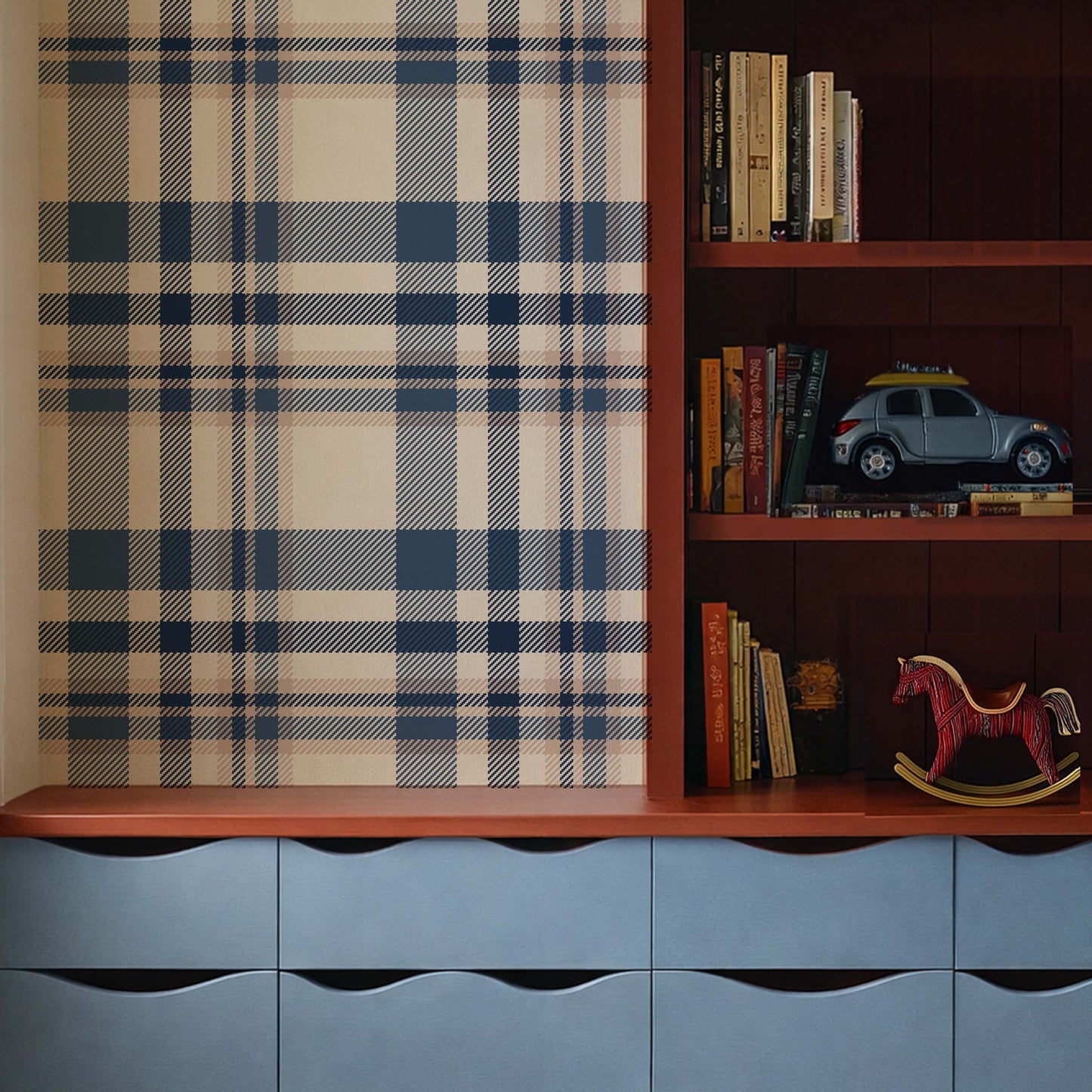 Dark Blue Tartan