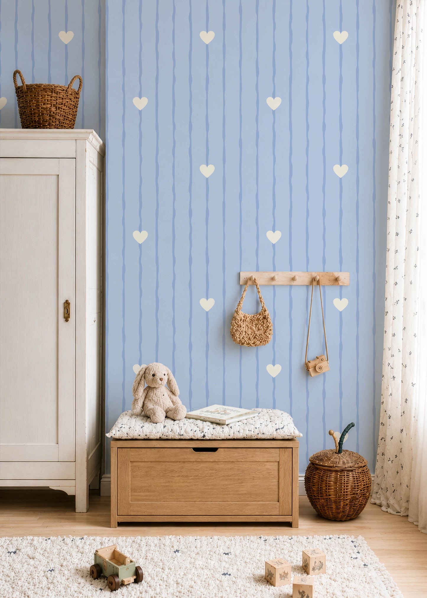 Righe blu irregolari