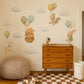 Pastelltiere auf Ballons Wandsticker
