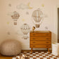 Pastel Hot Air Balloons Wall Decals