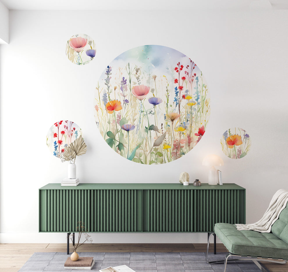 Floral Round Decals | NulaLunaCrafts