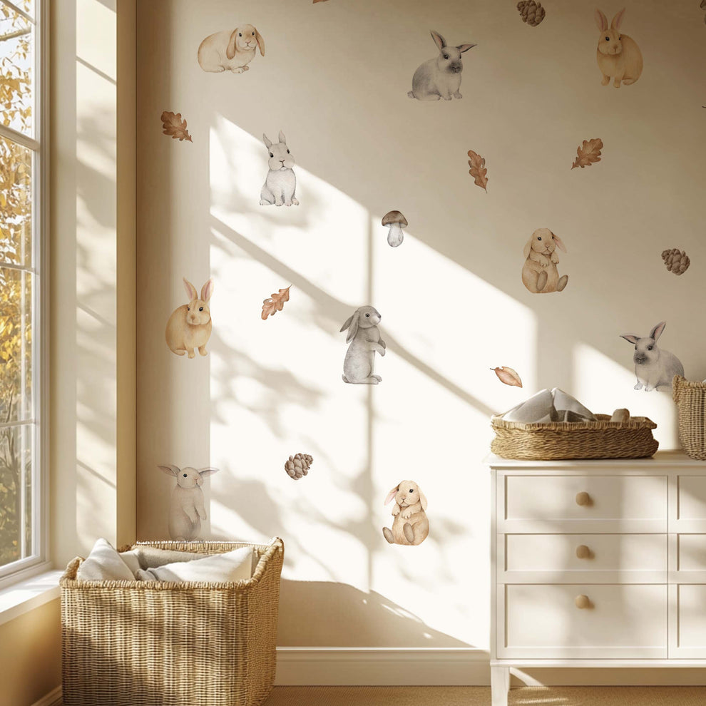 Little Rabbits Wall Decals | NulaLunaCrafts