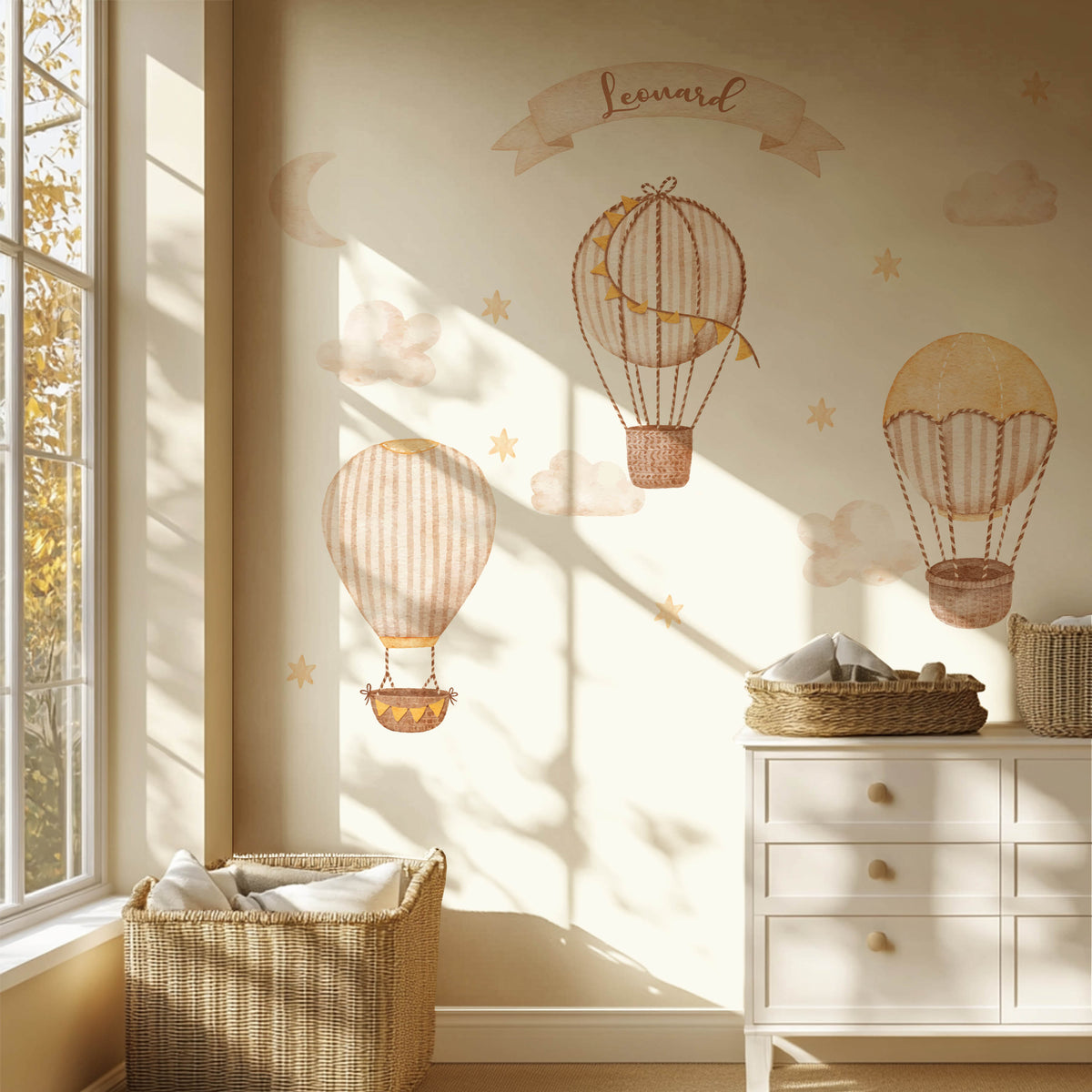 Personalized Hot Air Balloons Wall Decals