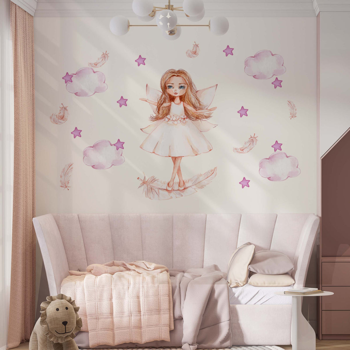 Magic Fairy Nursery Wall Decal | Watercolor Peel & Stick Kids Room ...