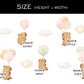 Capybaras on Balloons Wall Decals