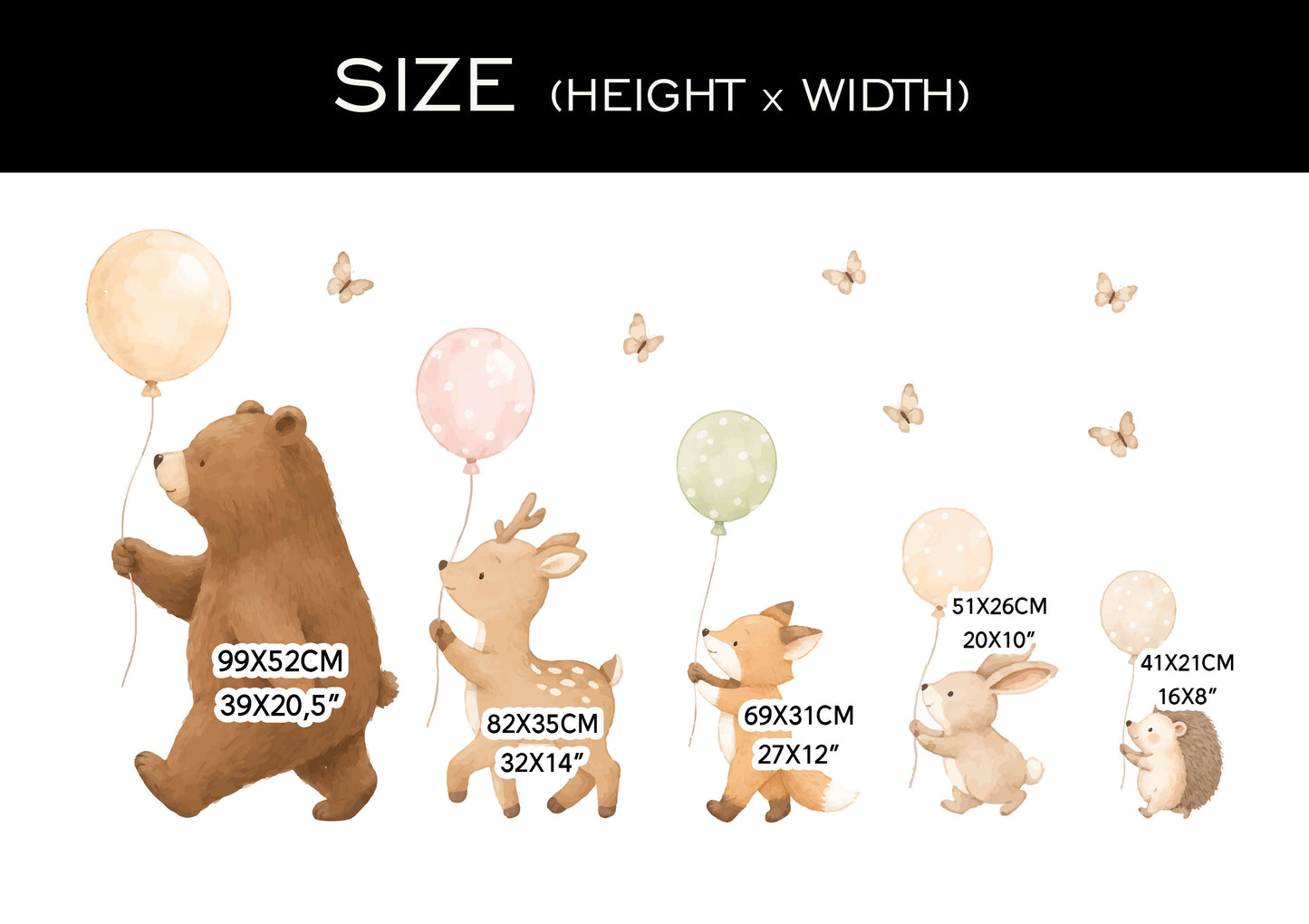 Walking Animals Wall Decals