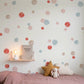 Pois — Sticker mural aquarelle pour chambre d'enfant