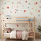 Pois — Sticker mural aquarelle pour chambre d'enfant