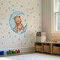 Teddybeer op de roze maan