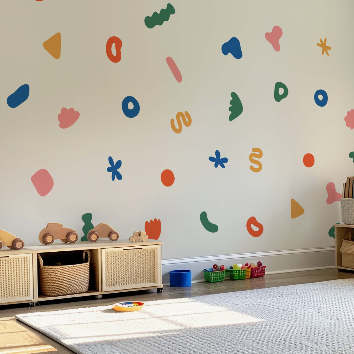 Decal Shaps Colorful Abstract Shapes Wall Decals | NulaLunaCrafts