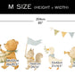 Animaux pastel en ballons — Sticker mural pour chambre d'enfant
