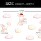 Nounours en parachutes roses — Sticker mural pour chambre d'enfant