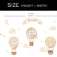 Personalized Hot Air Balloons Wall Decals
